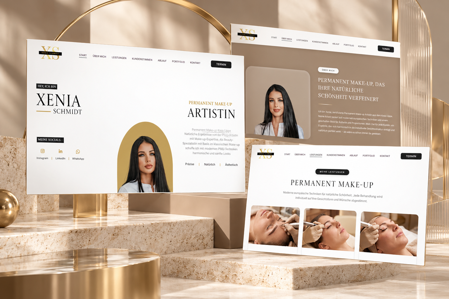 Weitere Gestaltungsansichten des Projekts Xenia Schmidt Beauty