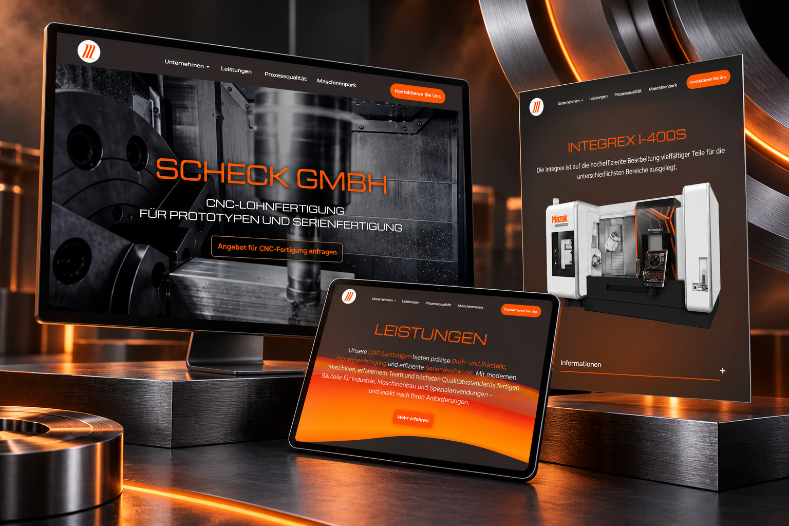 Website-Projekt Scheck GmbH